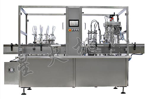 玻璃滴管蓋精油灌裝旋蓋機-全自動精油灌裝機